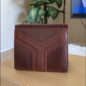 VINTAGE YVES SAINT LAURENT LEATHER MENS SMALL WALLET